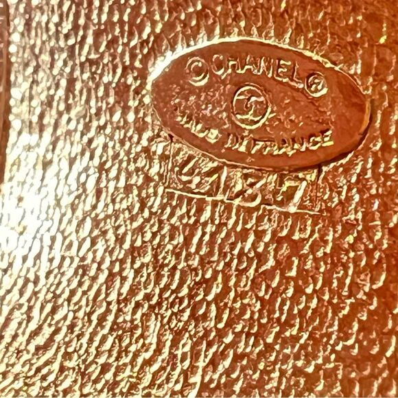 Chanel Gold Plated Textured Cuff Bracelet - Picture 7 of 7